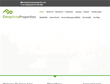 Tablet Screenshot of cincyareaproperties.com
